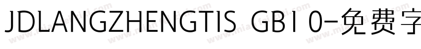 JDLANGZHENGTIS  GB1 0字体转换